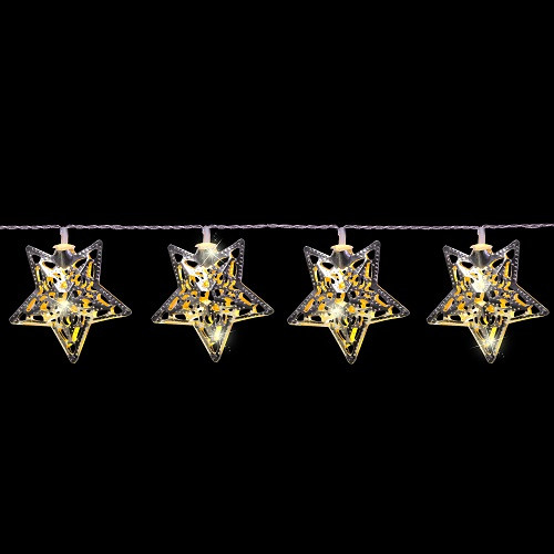 Гирлянда Luca Lighting Серебристые звезды Luca 1.35 м (372726)