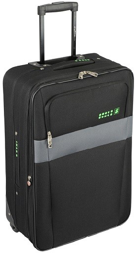 Чемодан на колесах Skyflite Domino Black (M) (923953)