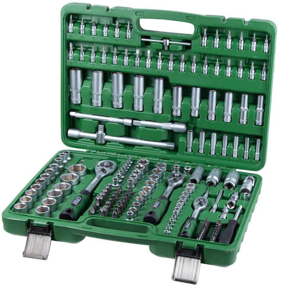 Набор насадок торцевых и биты Grad 1/4" 3/8" 1/2" 171 шт (6004305)