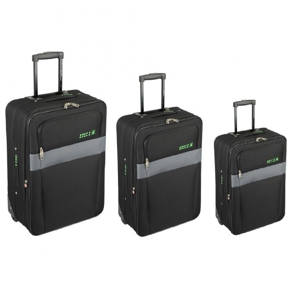 Комплект чемоданов Skyflite Domino Black (S/M/L) 3шт (923951)