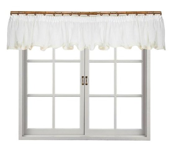 Занавеска Прованс Батист 296х40 см 1шт Молочна с мережкой (.006913)