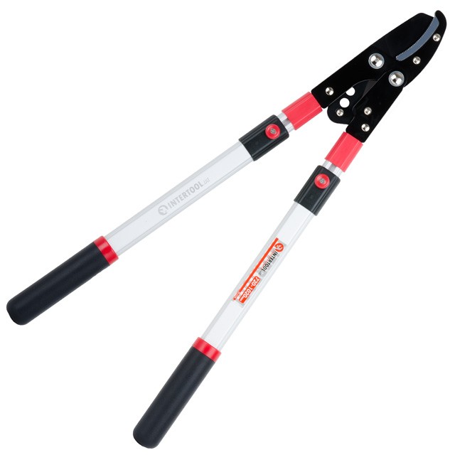 Сучкорез садовый для обрезки веток с телескопическими ручками Intertool 680-1020 мм (FT-1116)