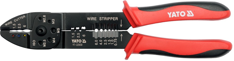 Клещи для снятия изоляции Yato 0.75-6 мм 240 мм (YT-22930)