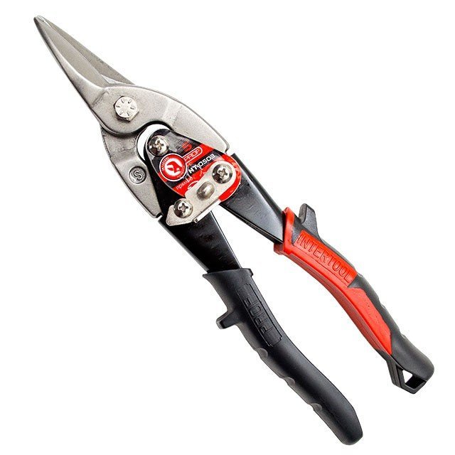 Ножницы по металлу Intertool 250мм прямые Cr-Mo (NT-0503)