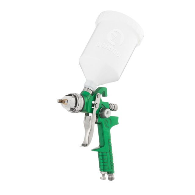 Краскопульт пневматический Intertool HVLP 2.5мм 600мл, 3бар (PT-0125)