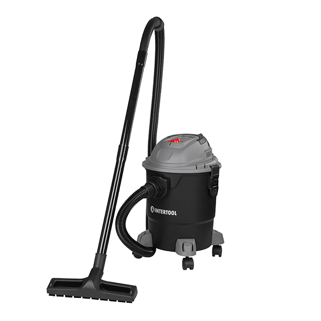 Пылесос строительный Intertool 1.2 кВт, бак 20 л, пластик, >17кПа (DT-1020)