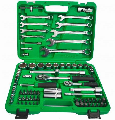 Набор инструмента комбинированный Toptul 82ед. (GCAI8201)