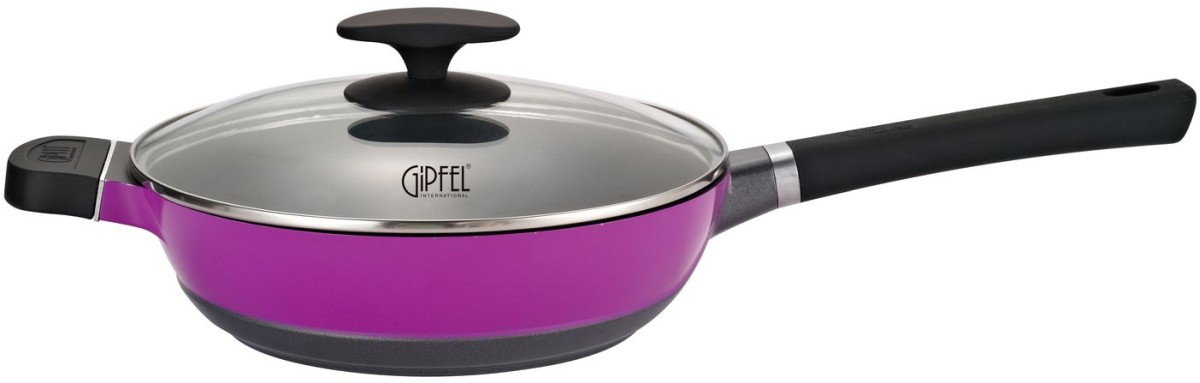 Сотейник с крышкой Gipfel VIOLETA 24 х 6.5 см 2.35 л (0406)
