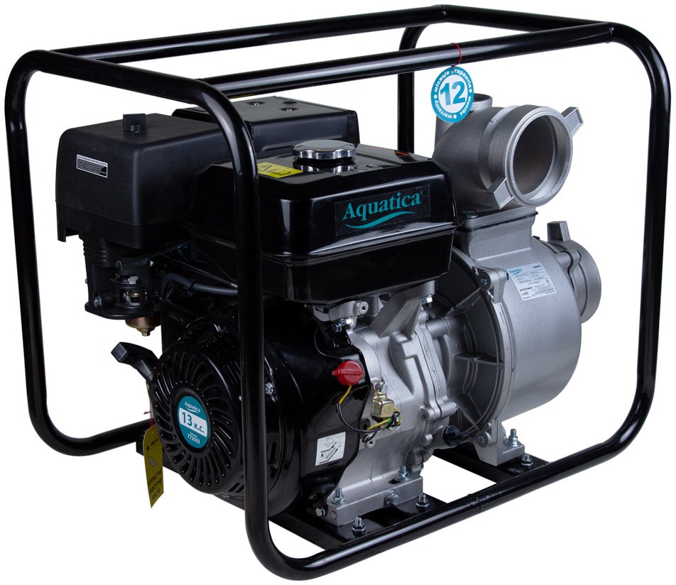 Мотопомпа Aquatica 13 л.с. Hmax 23 м Qmax 120 м3/ч (772533)