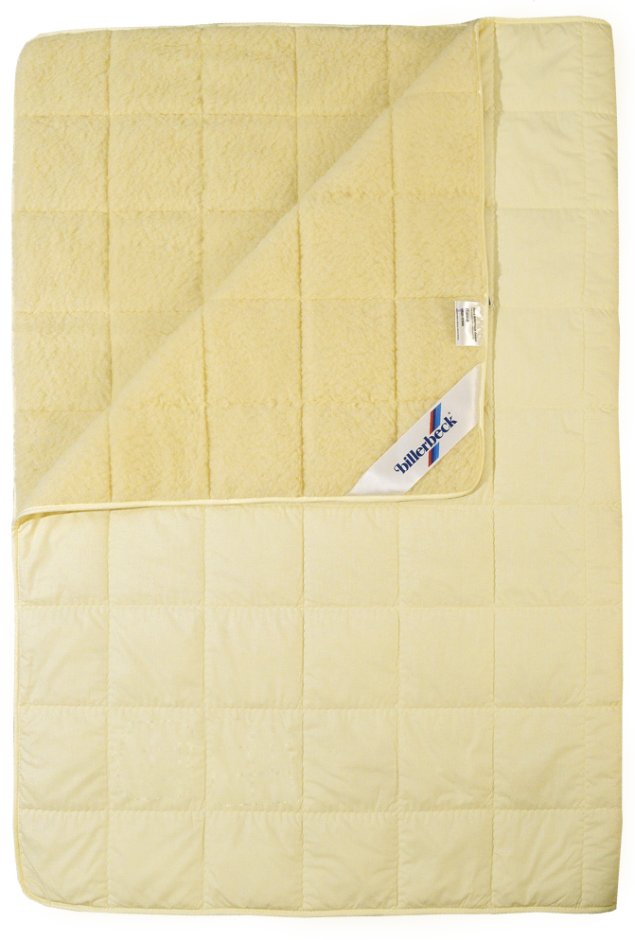 Одеяло Billerbeck Лама Овечья шерсть 200х220 см Кремовое (0109-10/03)