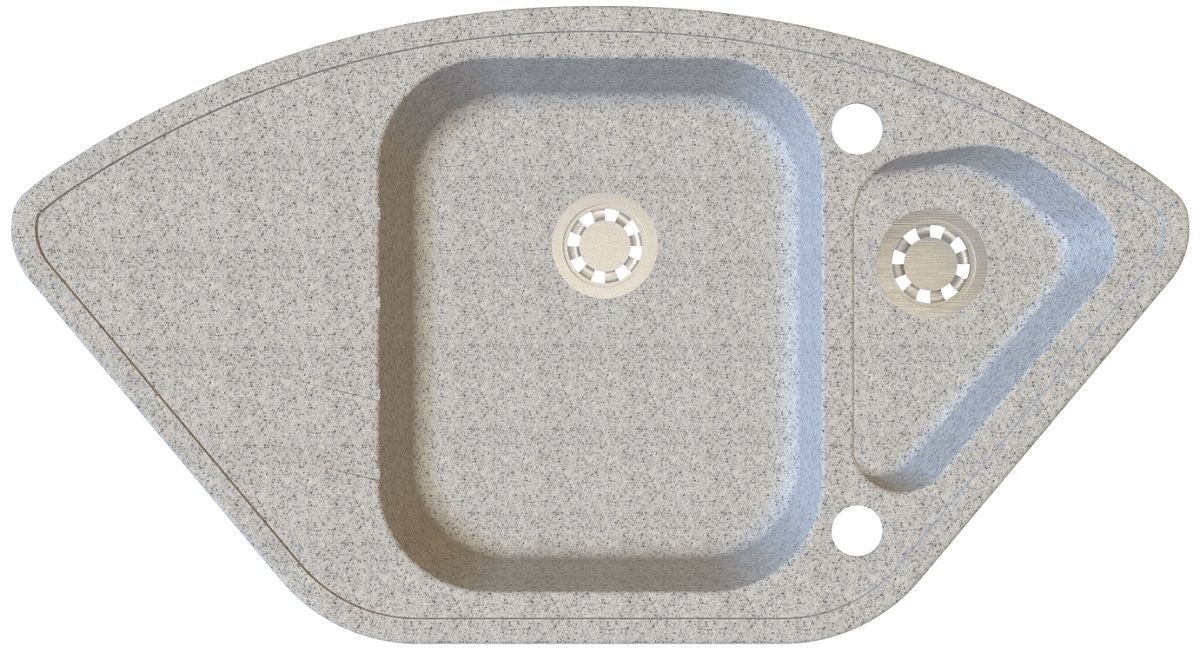 Мойка для кухни Idis Corner Fashion Gray 310