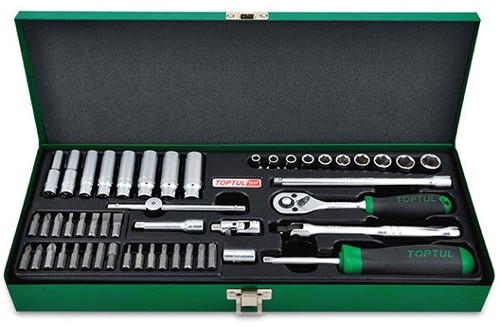 Набор инструмента Toptul 1/4" 50 едениц 12-граней (GCAD5004)