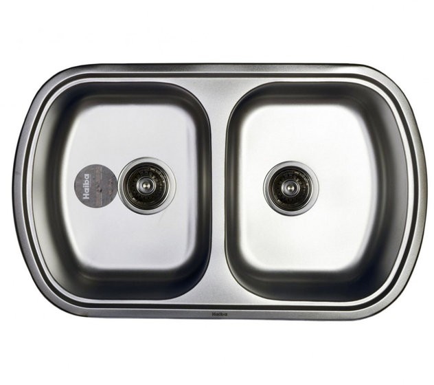 Мойка для кухни Haiba 80x49 Double Satin матовая (HB0652)