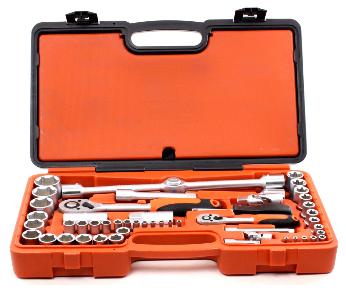 Профессиональный набор инструментов Intertool 1/4" & 1/2" 49ед (ET-6049)