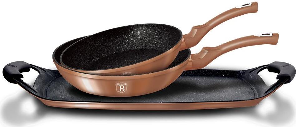 Набор посуды Berlinger Haus Rosegold Metallic Line 3 предметов (BH-1669)