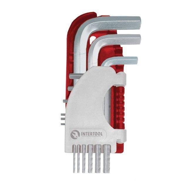 Набор Г-образных шестигранных ключей Intertool 9шт 1.5-10мм, S2, PROF (HT-1803)