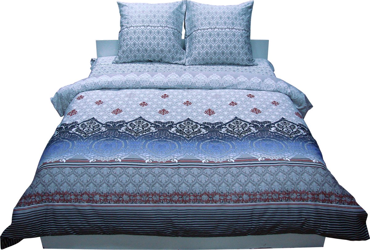 Комплект постельного белья Руно 200х220 см 4шт Двуспальный Серый (655.137К_3604Grey)