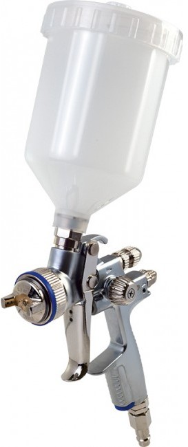 Пневмопистолет лакокрасочный Miol с верхним баком LVLP 1.3 мм 600мл Max 2.5бар литой корпус (362107)