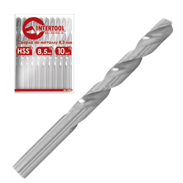 Сверло по металлу Intertool DIN338 10.0 мм HSS (SD-5100)