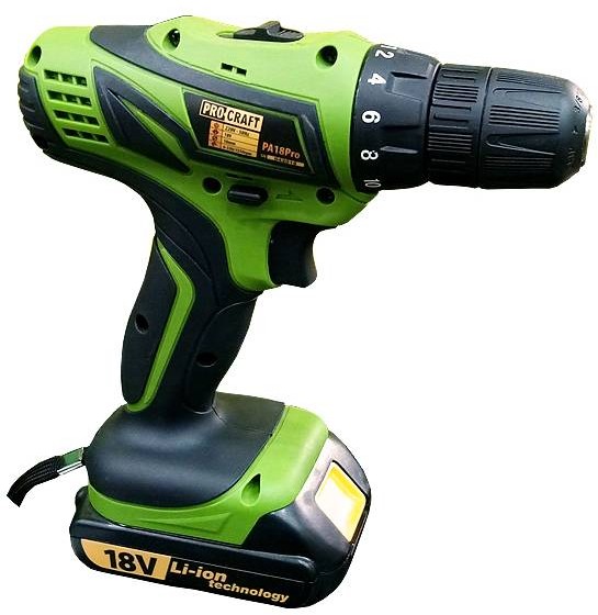 Шуруповерт аккумуляторный Procraft РА-18 BL 4 А/час BRUSHLESS без щеточный