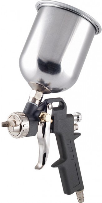 Пневмопистолет лакокрасочный Miol с верхним баком алюминий 1.5 мм (80-865)
