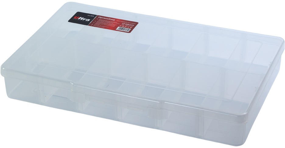 Органайзер пластиковый прозрачный Ultra 12 отсеков 310×200×50 мм (7417072)