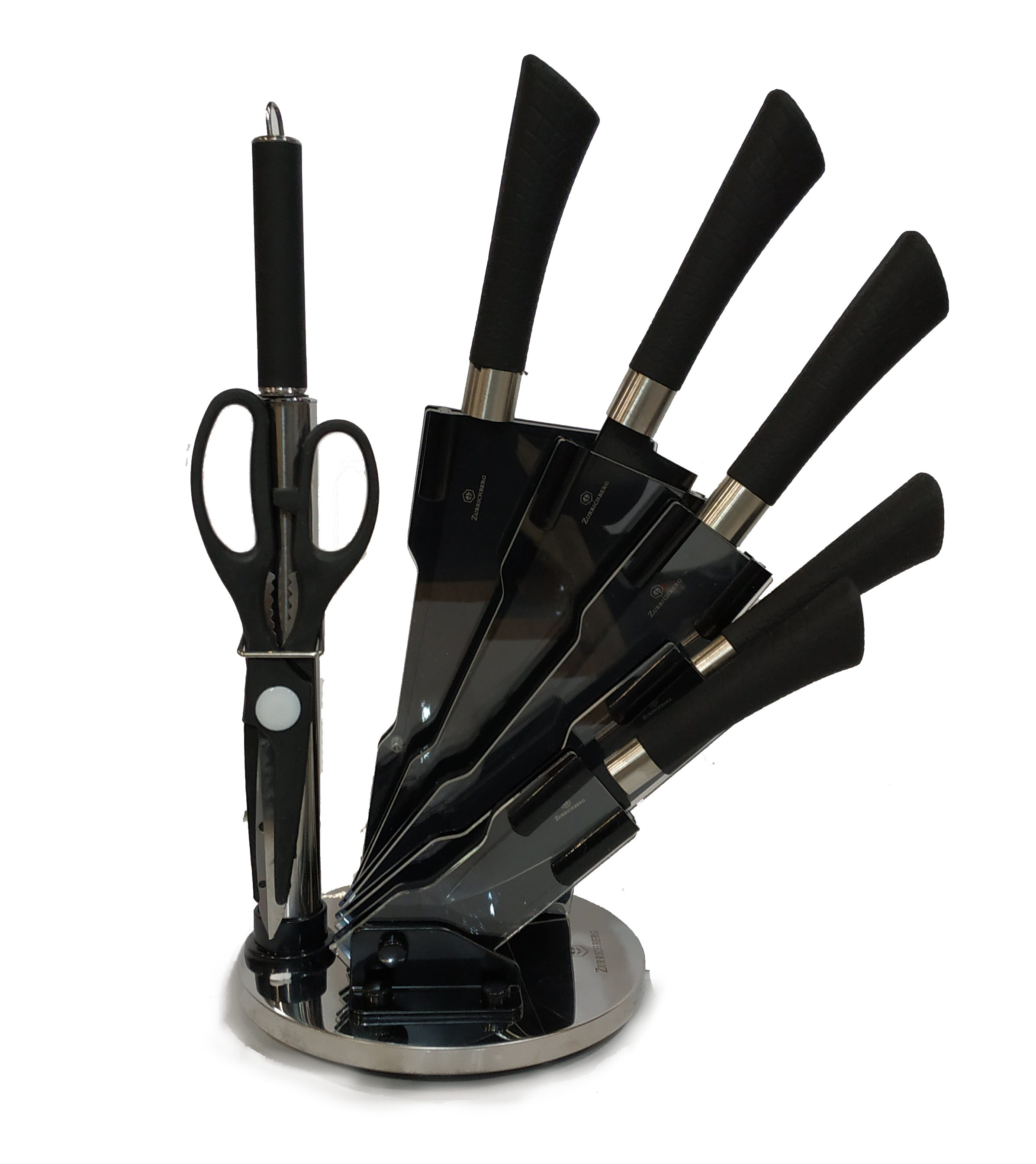 Набор ножей Zurrichberg из нержавеющей стали 8 предметов (ZBP-7022 Black)