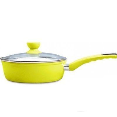 Сотейник Maestro Ceramic с крышкой 26 см зеленая (MR-1223-26)