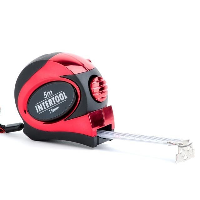 Рулетка Intertool 5м*19мм с автостопом, магнит (MT-0805)