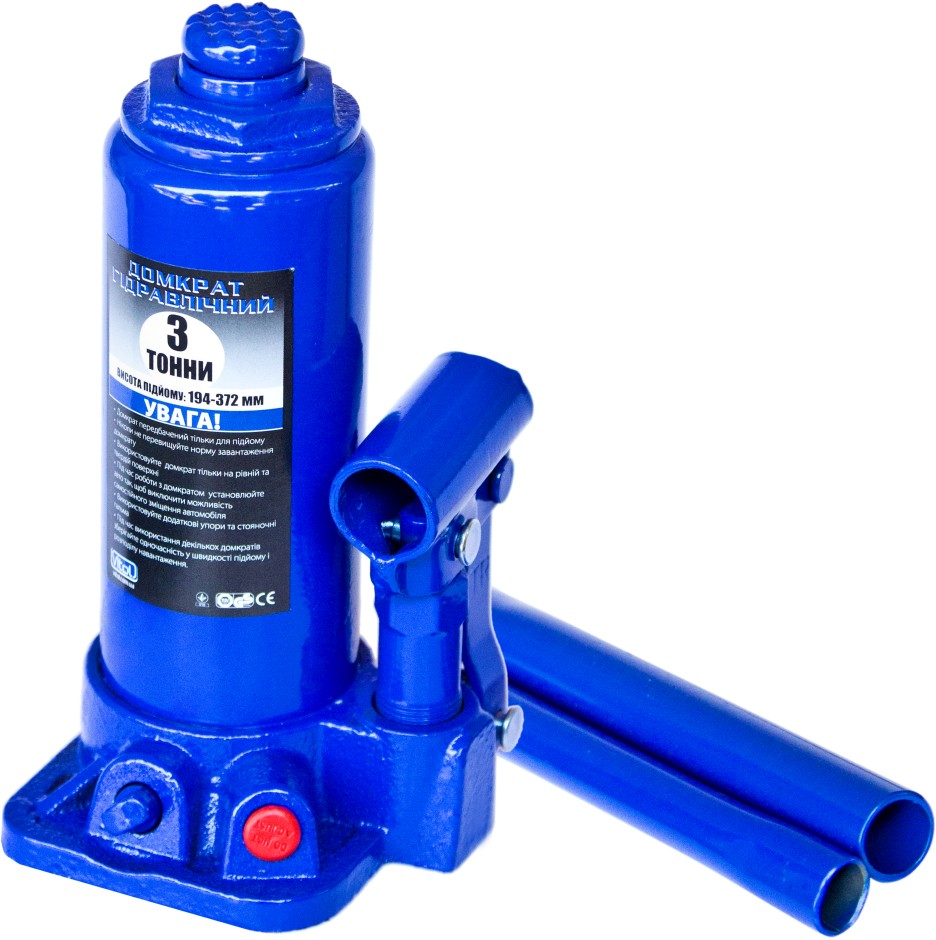 Домкрат гидравлический Vitol 3 т 194-372 мм (ДБ-03006)
