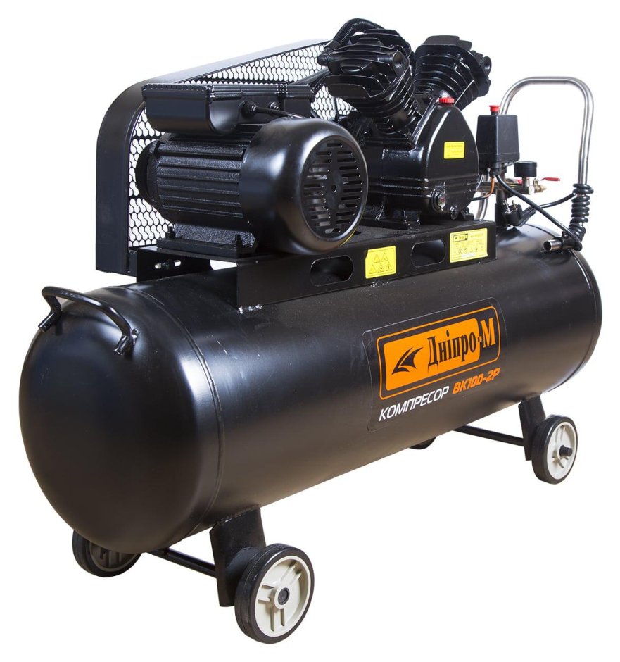 Компрессор Дніпро-М ВК100-2Р 2.2кВт 100л 400л/мин 8бар 220В (70595000)