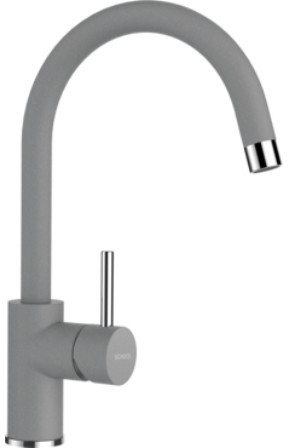Кухонный смеситель Schock Plutos Croma-49 серый (58900049)