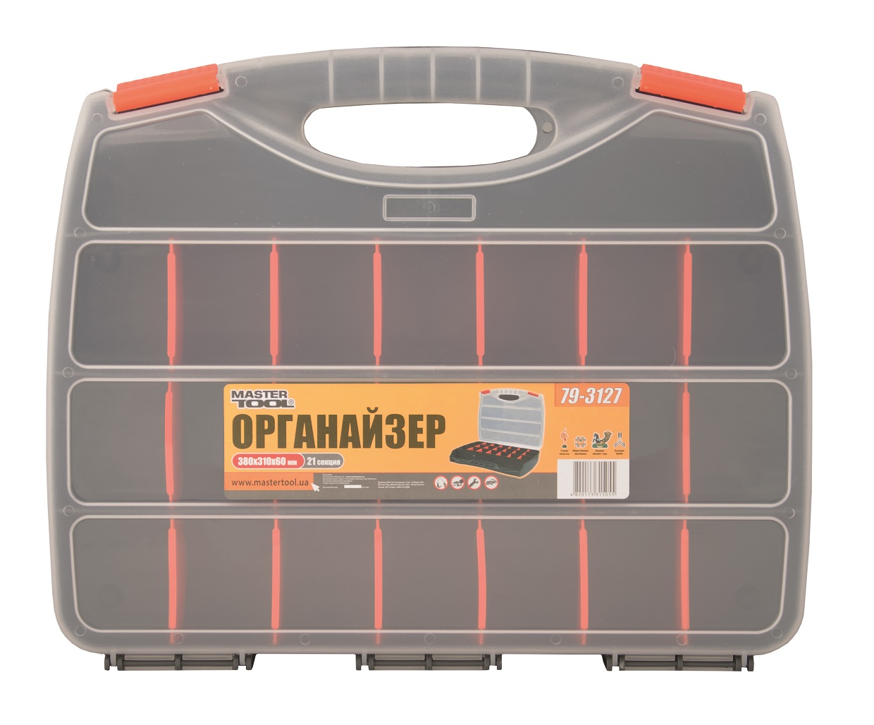 Органайзер Mastertool 21 секция 380х310х60 мм (79-3127)