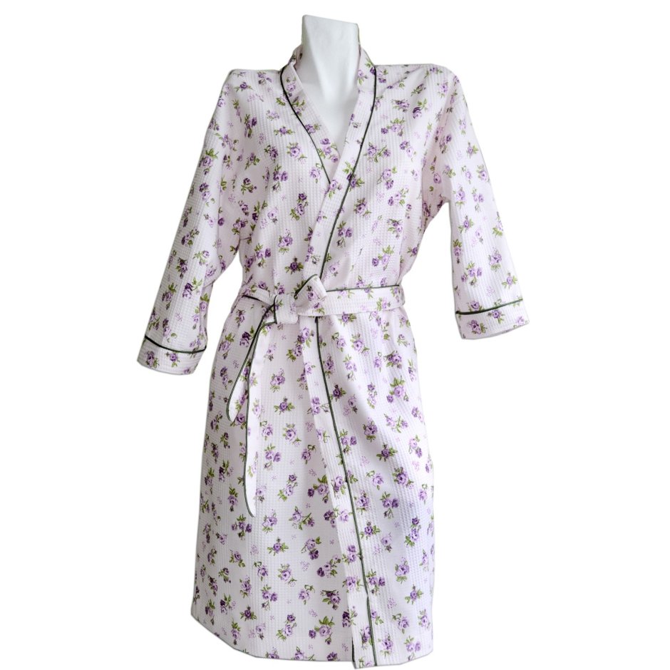 Халат Прованс Пике Lilac Rose L/XL Вафельный (15058)