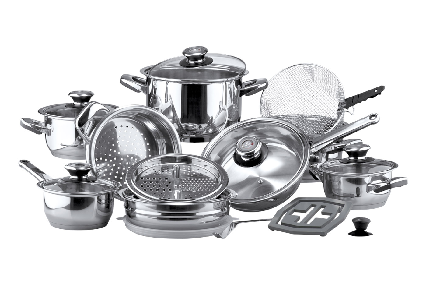 Набор посуды Vinzer Grand Cuisine Glass 23 предмета (89024)