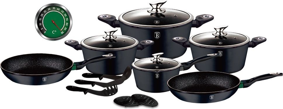 Набор посуды Berlinger Haus Changing Flameguard Line 15 предметов (BH-1474)