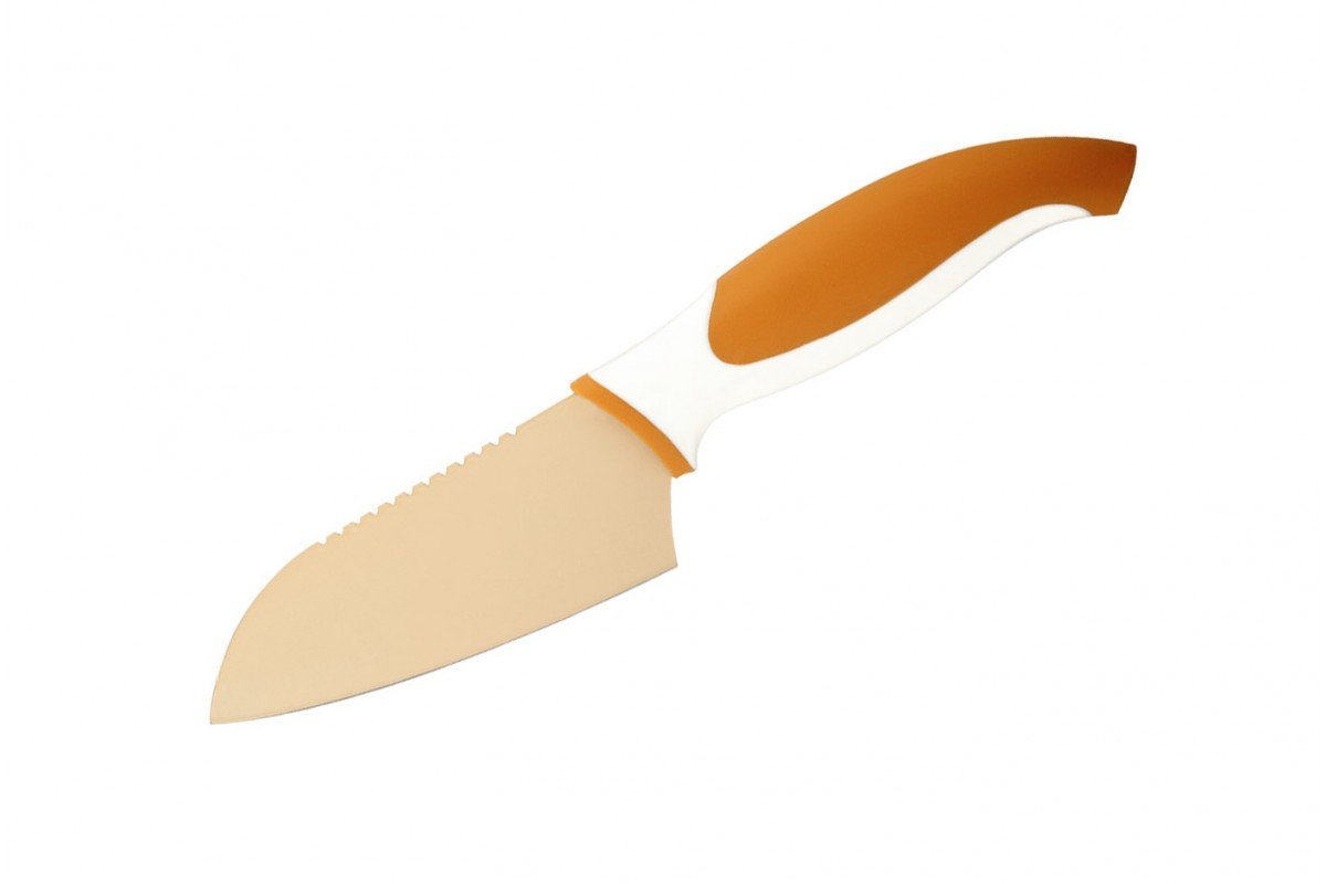 Кухонный нож Granchio Coltello cантоку 114 мм Orange (88673)