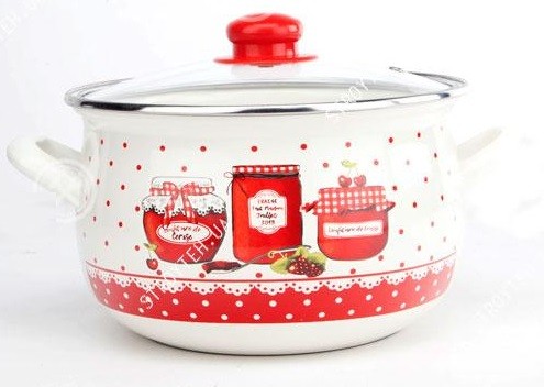 Кастрюля эмалированная Gusto Прянощі 24 см 5.7 л (GT-T-124-S)