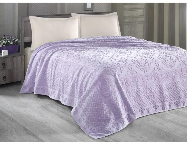 Простынь махровая Arya 160X220 Estafan Лиловай (8680943061843)