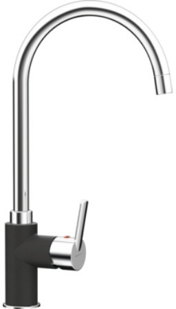 Кухонный смеситель Schock Simi Inox-12 хром/серый (50500012)