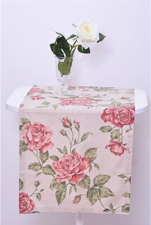 Скатерть-дорожка Прованс Large Pink Rose 40х120 см (.003650)