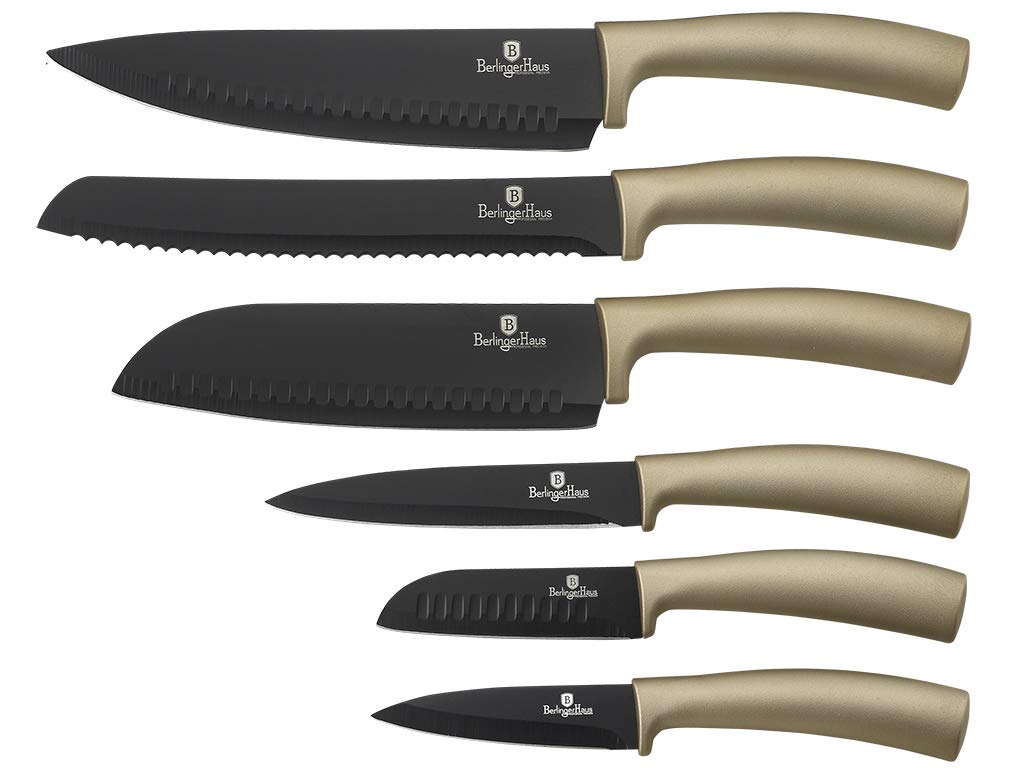 Набор ножей Berlinger Haus Metallic Line Carbon Edition 7 предметов (BH-2393)