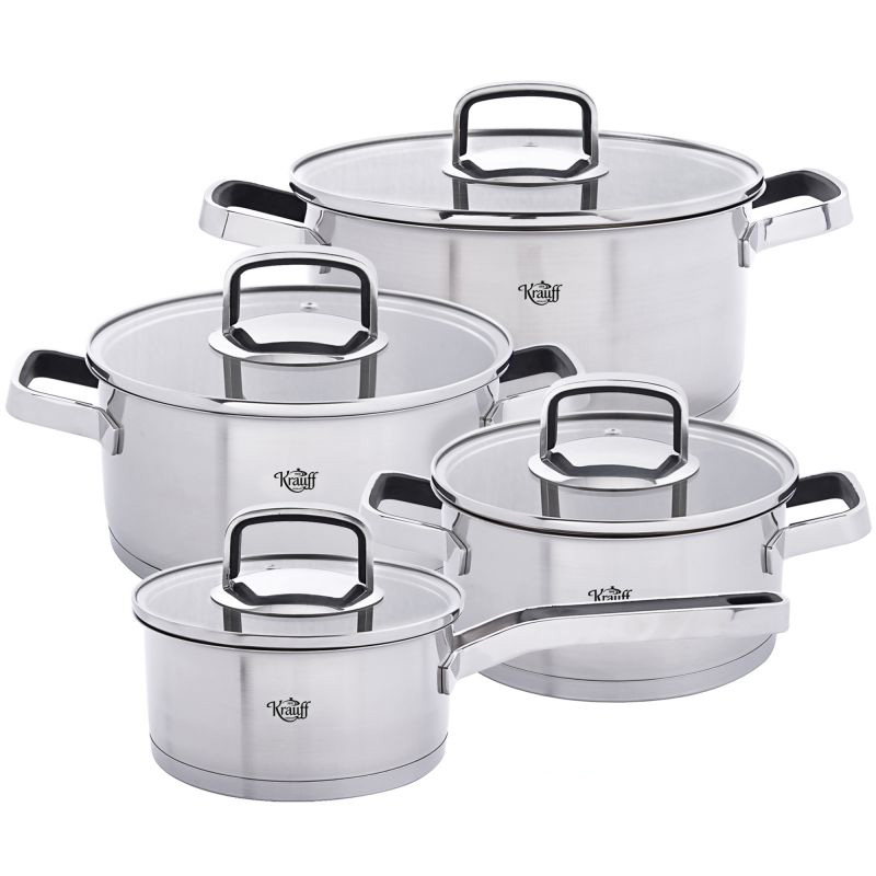 Набор посуды Krauff Moderne Schwarz 8 предметов 26-188-102