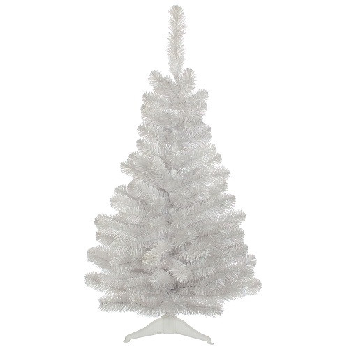 Сосна TriumphTree 90 см Icelandic iridescent белая с блеском с подставкой (788613)