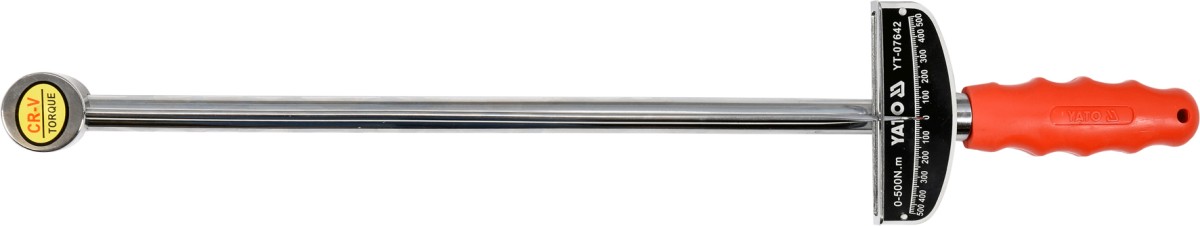 Стрелочный динамометрический ключ Yato 3/4" 0-500 Нм (YT-07642)