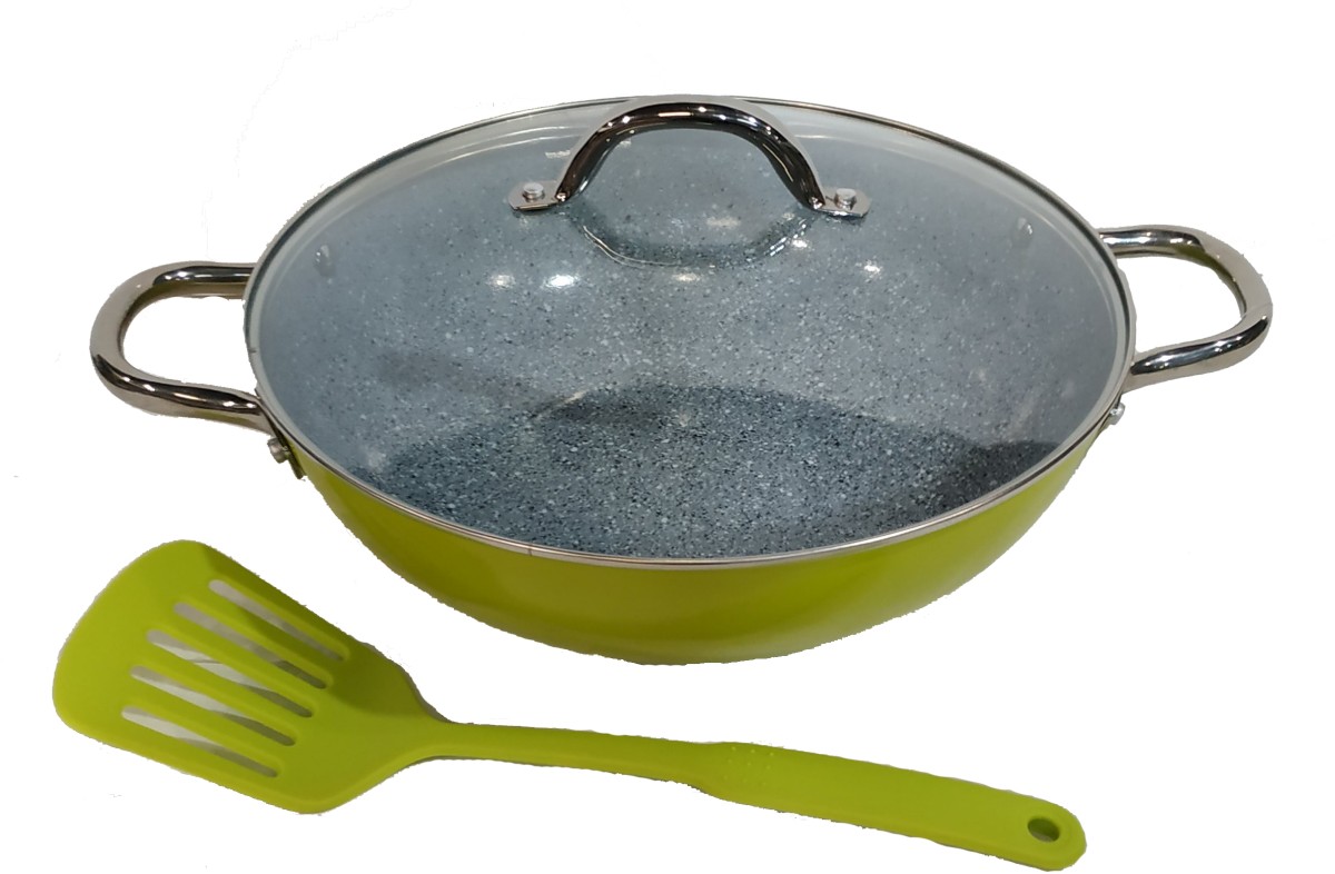 Сковорода-вок Bohmann 32 х 9 см с керамическим покрытием (BH 605-32 Green)