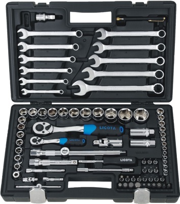 Набор инструмента Licota 1/4" и 1/2" 6 гр. 83 предмета (ALK-8015F)