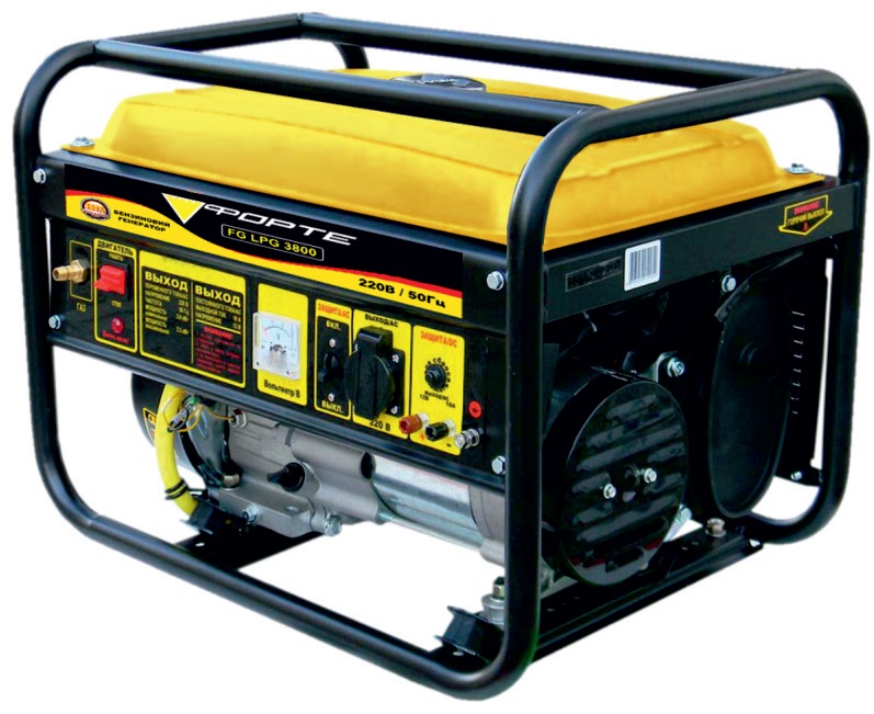 Генератор газ/бензин Forte FG LPG 3800 3.0/3.5 кВт 4-х тактный ручной запуск (58391)