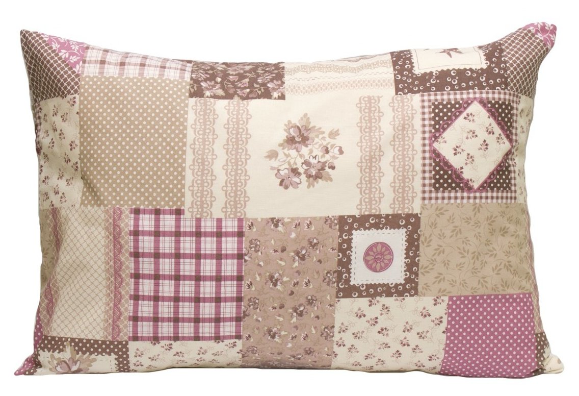 Наволочка Прованс Пэчворк розовый 50х70 см (6813)