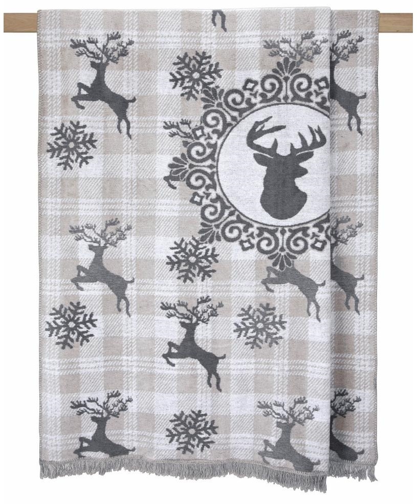 Плед Arya хлопок 150х200 Deer (8680943074027)